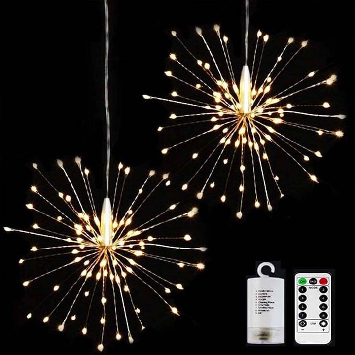 Feuerwerkslicht Löwenzahn Kupferdraht 120/200 Licht Batterie USB Solar LED Dekoratives Licht 