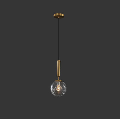 Moderne kreative Mondfarbe Glas 1-Licht kleine Pendelleuchte 