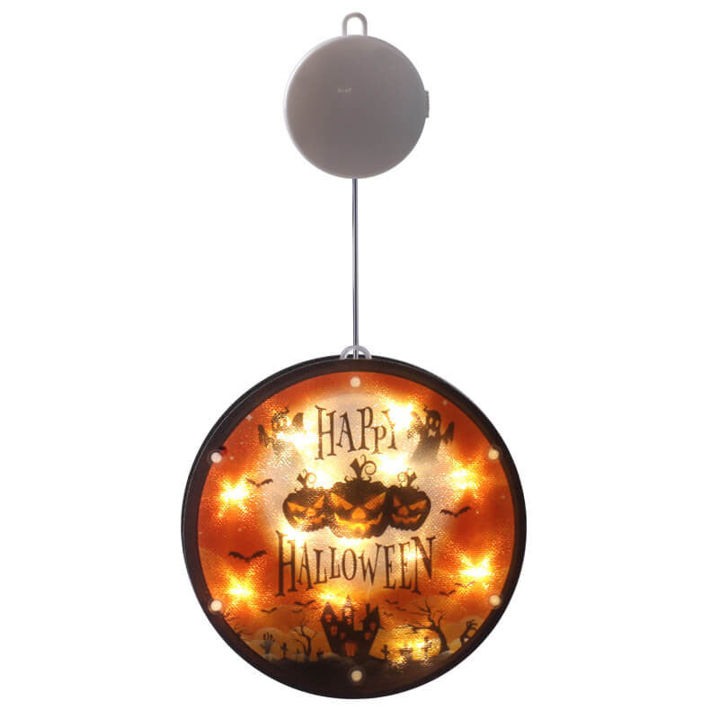 Halloween Ghost Color Light Fabric 1-Light Battery LED Pastable Hanging String Light 