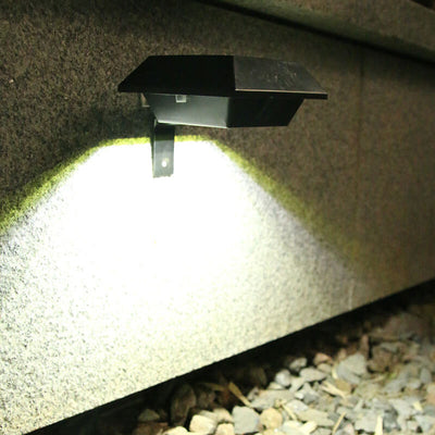 Solar Square Sink Design Wasserdichte LED-Gartenzaun-Wandleuchte für den Außenbereich 