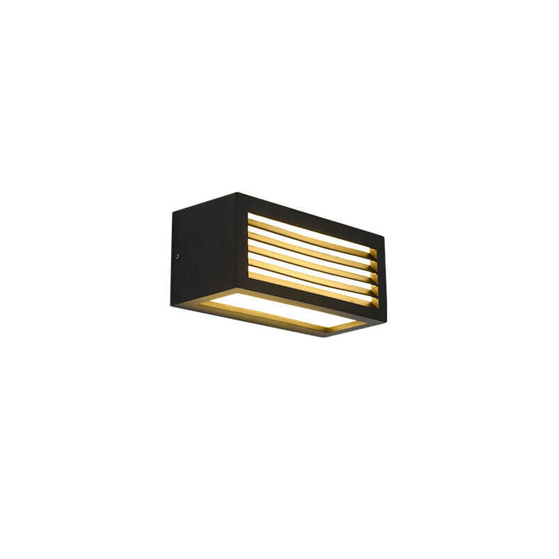 Applique Murale Moderne Carrée en Aluminium Imperméable à LED pour Jardin 