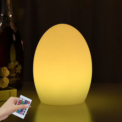 RGB ABS Eiförmige LED Dekorative Tischlampe