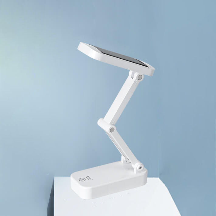 Lámpara de escritorio LED de protección ocular, plegable, solar simple y con atenuación infinita 
