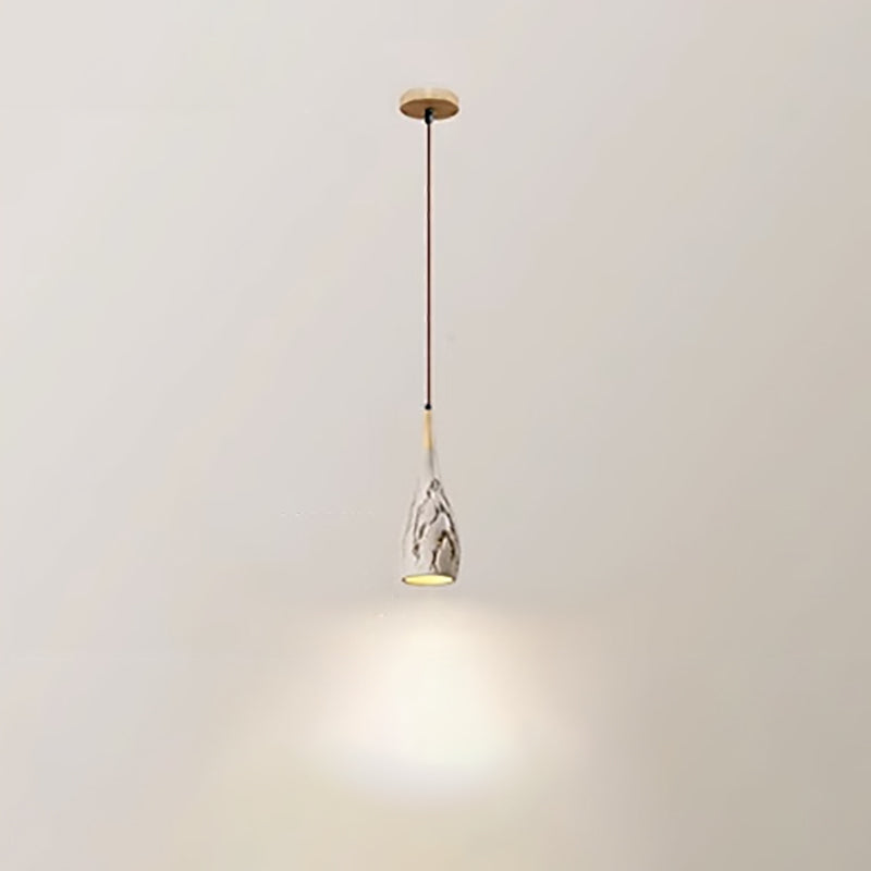 Zeitgenössische Retro konische hohe gemischte Ton 1-Licht Pendelleuchte für Schlafzimmer 