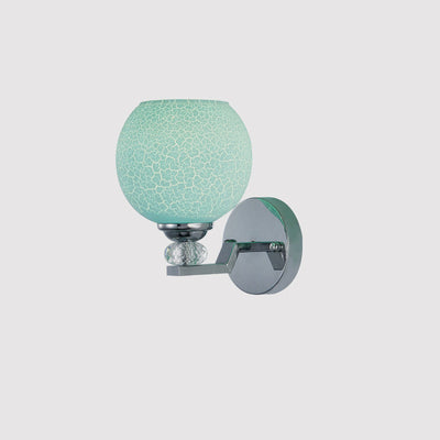 Nordic Creative Stained Cracked Glass Round 1-Light Wall Sconce Lamp