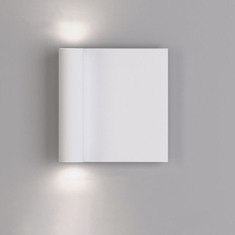 Modern Minimalist Square Up and Down Illuminated LED Wall Sconce Lamp