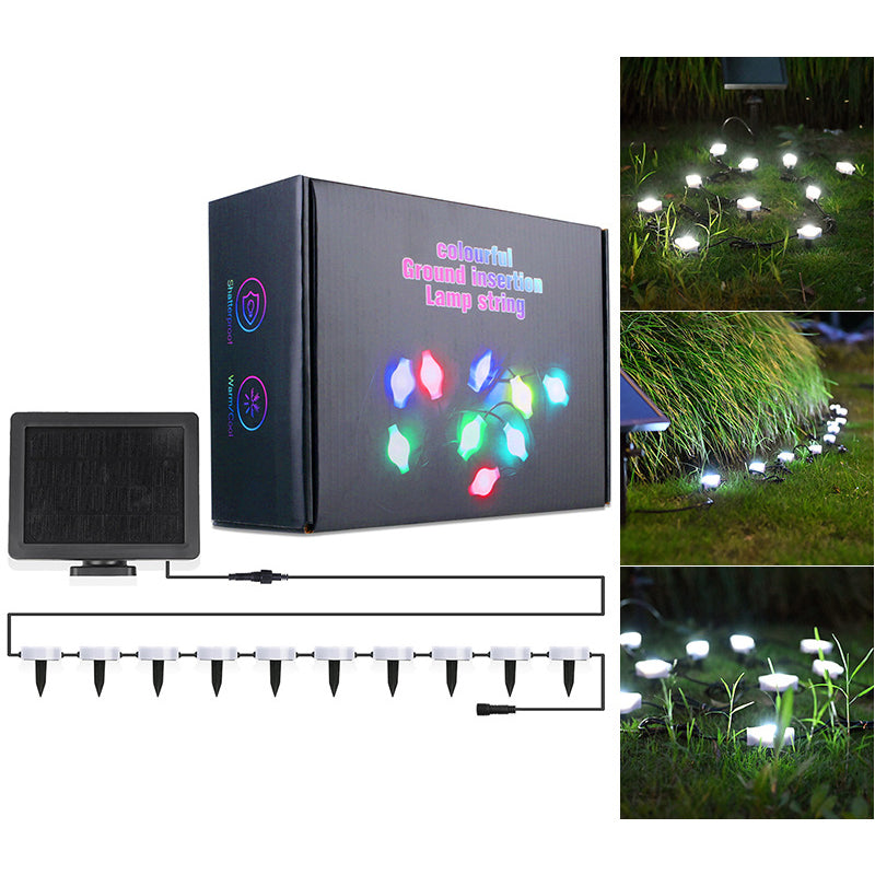 Moderne minimalistische Solar-Lichterkette mit App, Bluetooth, LED und wasserdicht für Garten, Rasen und den Außenbereich 