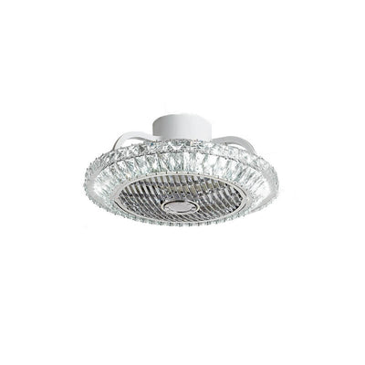 Nordic Simple Crystal Round Frame Design LED Flushmount Deckenventilator Licht 