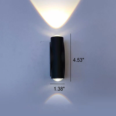 Modern Aluminum Telescope Waterproof Garden LED Outdoor Light Wall Sconce Lamp