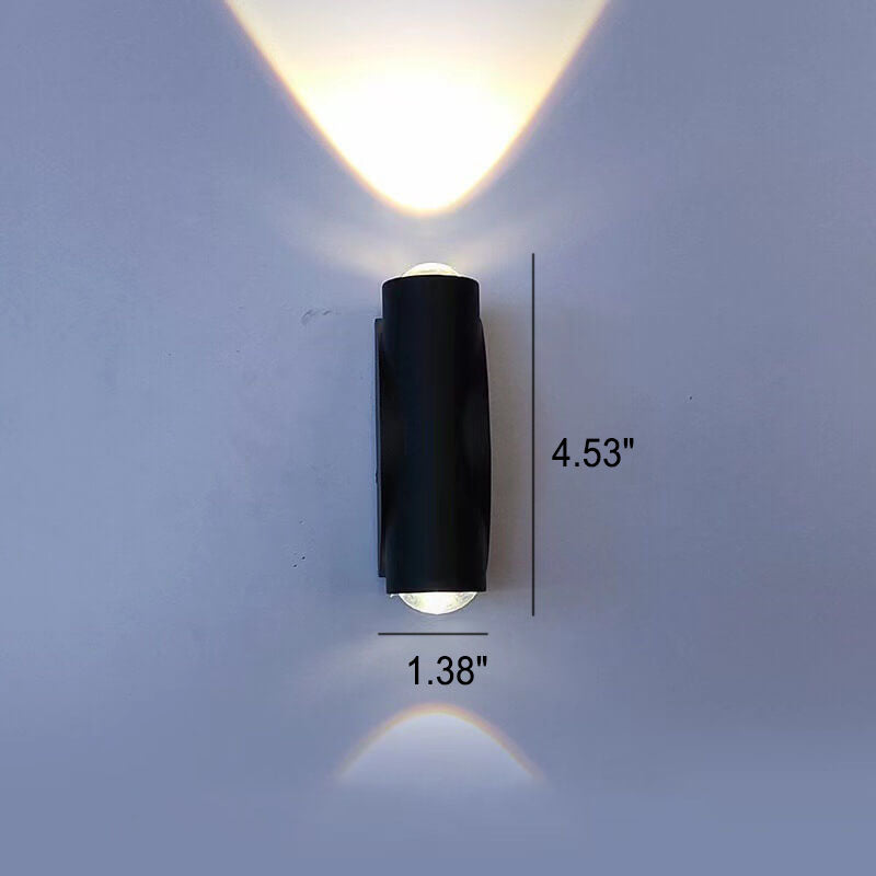 Modern Aluminum Telescope Waterproof Garden LED Outdoor Light Wall Sconce Lamp