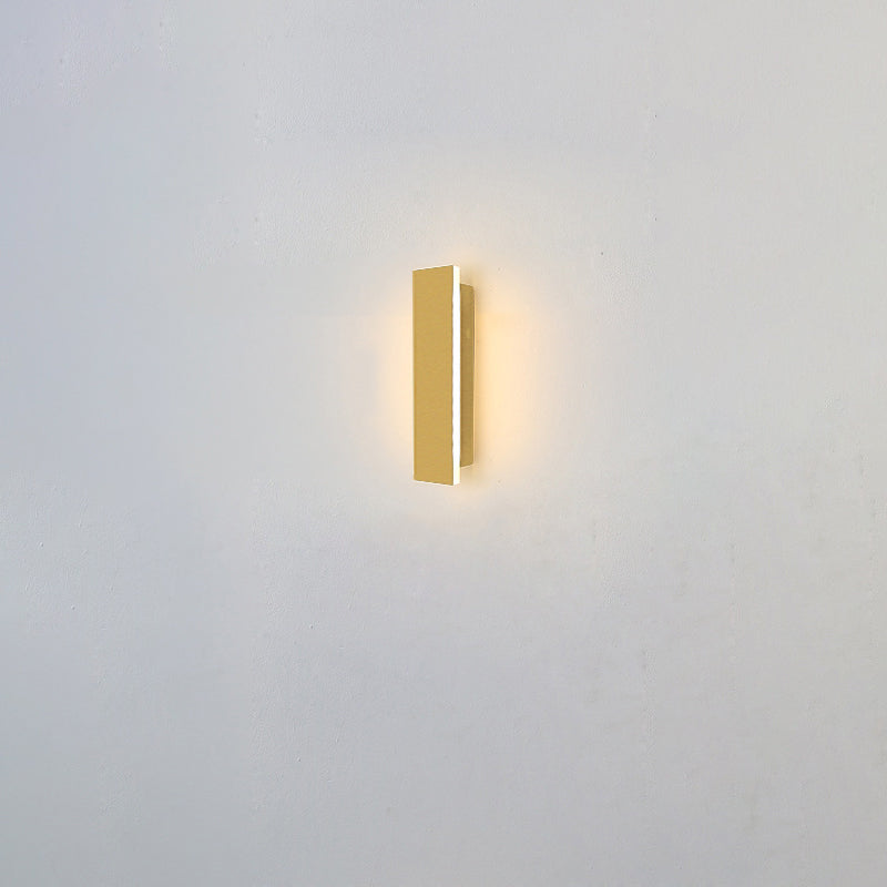 Outdoor Modern Simple Gold Long Strip Acrylic Iron Waterproof LED Wall Sconce Lamp