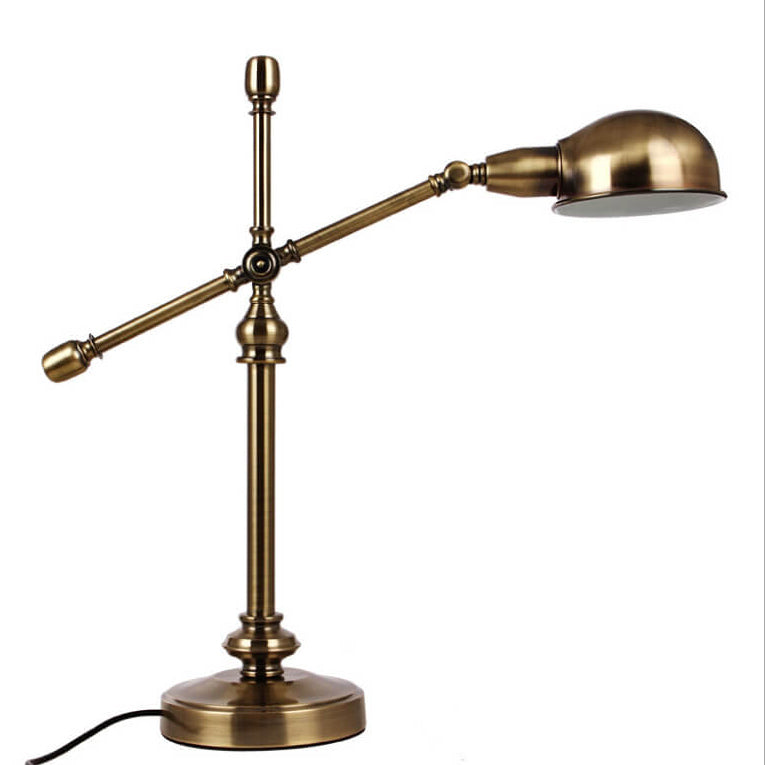 Lampe de Table 1 Lumière avec Protection des Yeux en Fer Industriel Simple 
