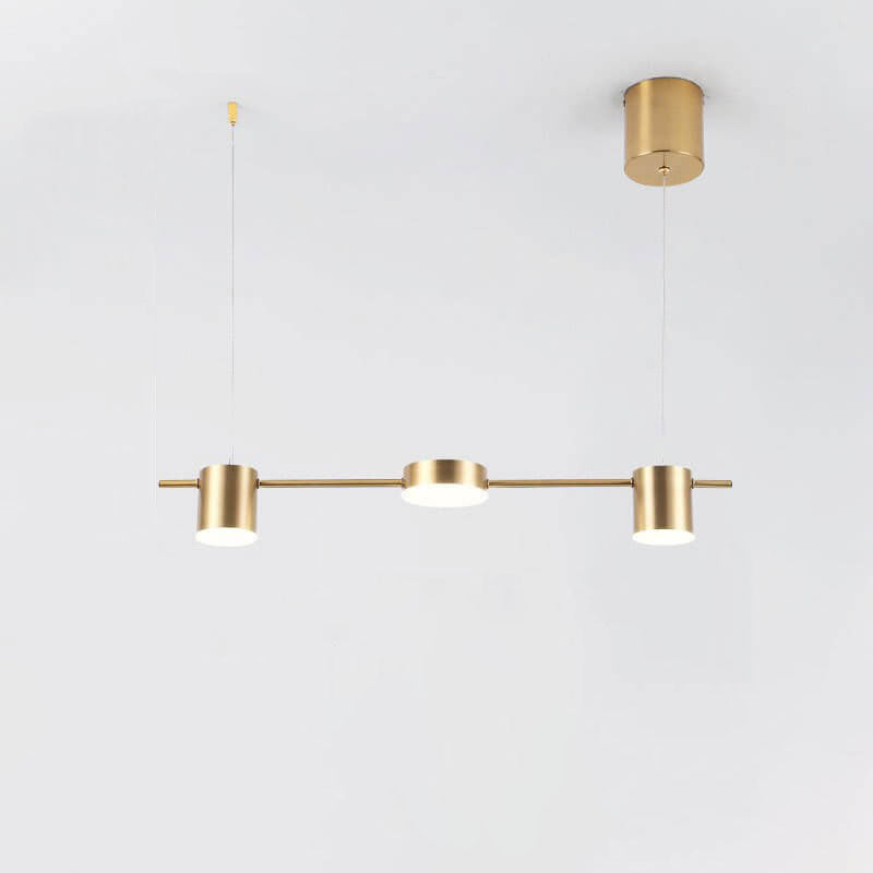 Modern Minimalist Line Round Spotlight LED Island Light Chandelier