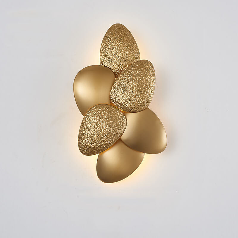 Moderne Luxus Gold Edelstahl Kiesel 3/6 Licht Wandleuchte 