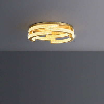 Diseño moderno de patrón de diamante 3D acrílico con luz LED de montaje empotrado 