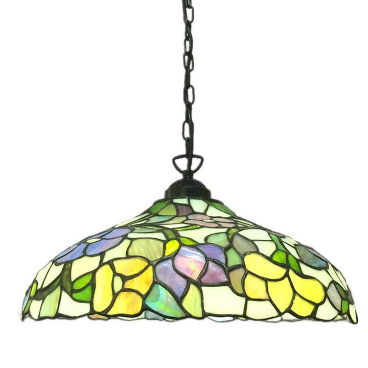 Tiffany Vintage Glass Shade 1-Light Pendant Light