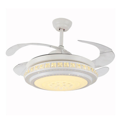 Modern Minimalist Star Piano Design LED Downrod Ceiling Fan Light