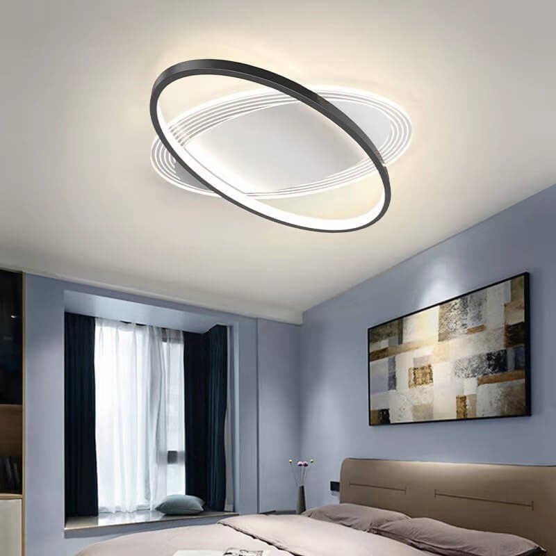 Nordic Minimalist Oval Circle LED Flush Mount Ceiling Light