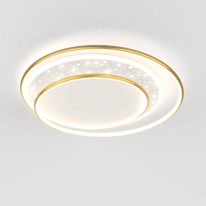 Éclairage encastré LED en aluminium et acrylique, étoile ronde pour enfants, moderne et créatif 