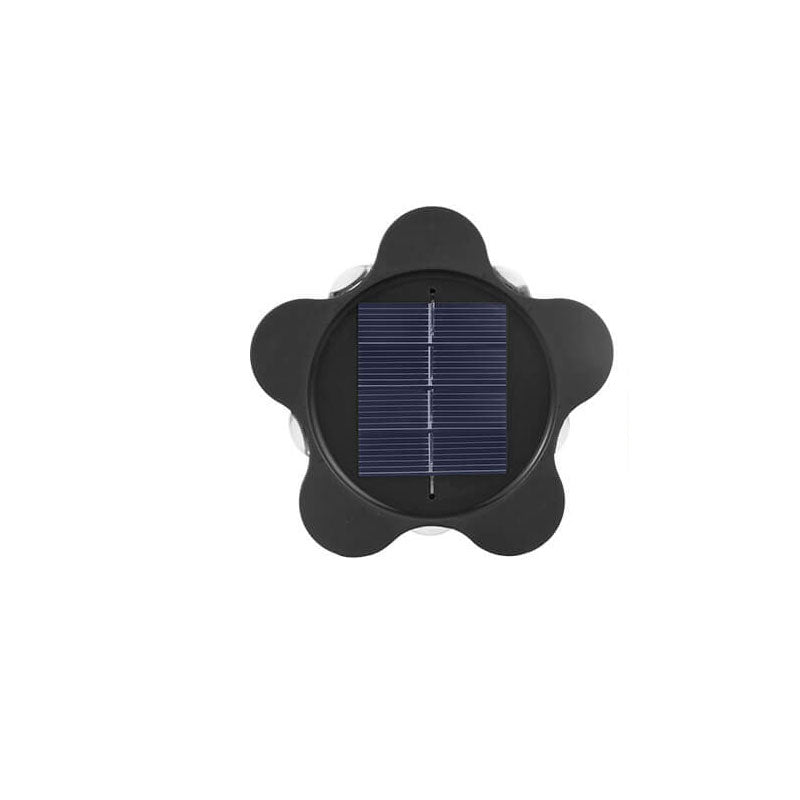 Lámpara de Aplique de Pared para Exterior LED Impermeable de Jardín Pentagrama Solar 