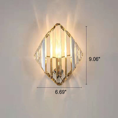 Modernes Licht Luxus Kristall Dreieck Geometrie 1/2/3 Licht Wandleuchte Lampe 