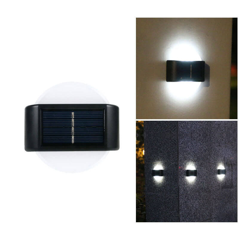 Modern Outdoor Courtyard Waterproof Solar Induction Wall Sconce Lamp