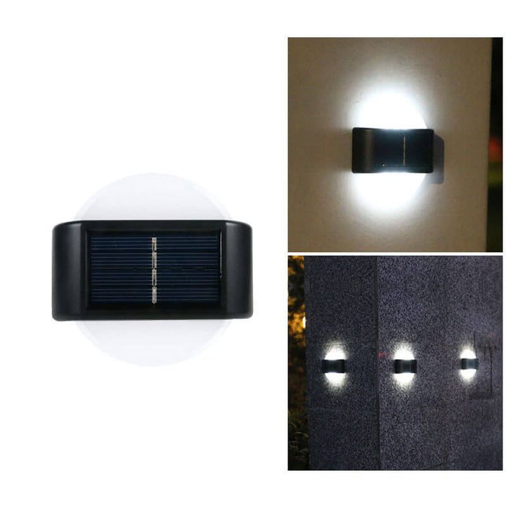 Modern Outdoor Courtyard Waterproof Solar Induction Wall Sconce Lamp