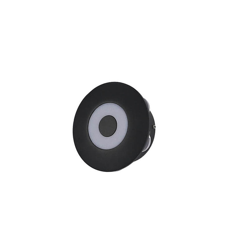 Modern Black Round Aluminum Indoor Outdoor Waterproof LED Wall Sconce Lamp
