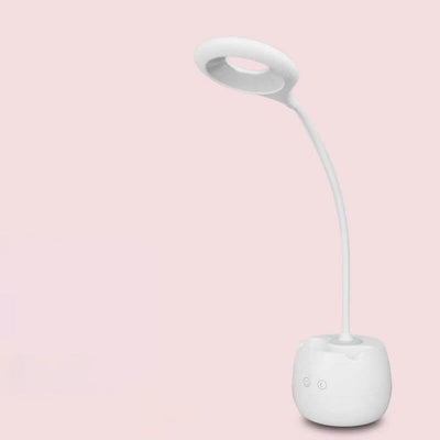 Creative Simplicity White LED Touch Rechargeable USB Pen Holder Desk Lamp