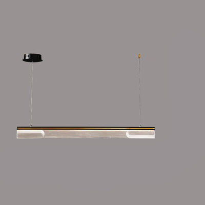 Moderner kreativer Acryl-Langstreifen-Design-Insel-Licht-LED-Kronleuchter