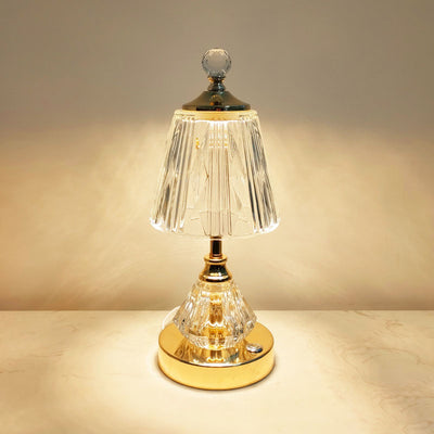 Modern Luxury Crystal Glass Diamond Base LED Table Lamp