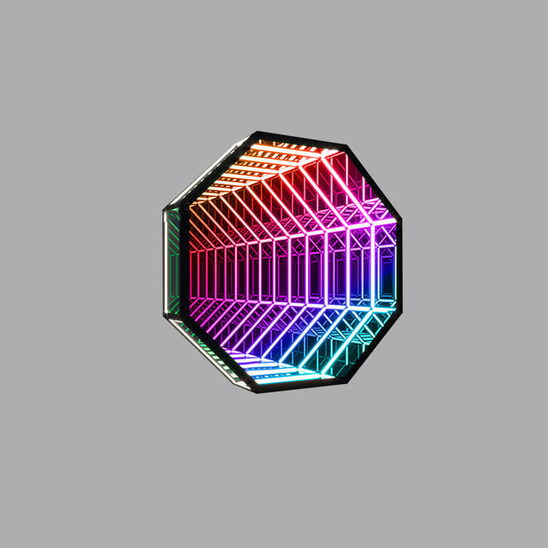 Creative RGB Hexagonal/Octagon LED Decorative Wall Sconce Lamp