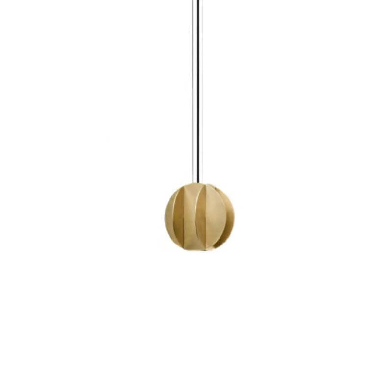 Modern Light Luxury Wrought Iron Copper Lantern 1-Light Pendant Light