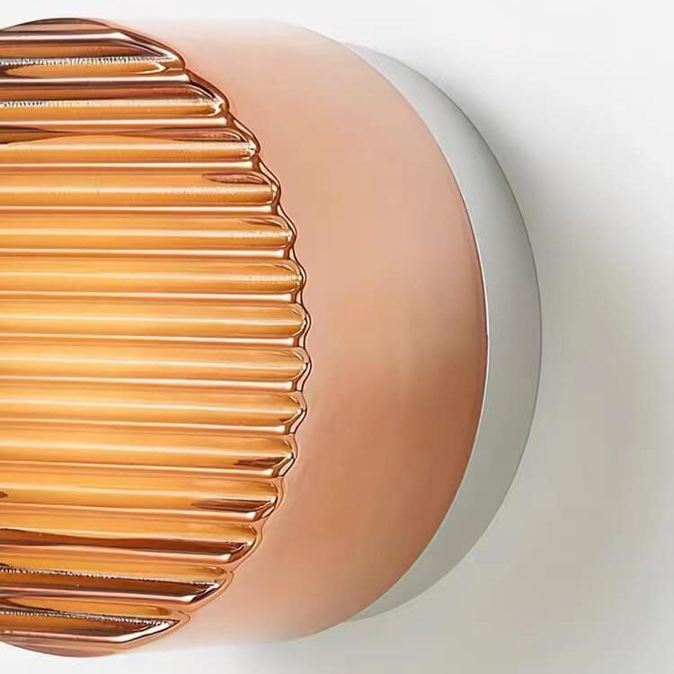 Scandinavian Modern Minimalist Aluminum Acrylic Round LED Wall Sconce Lamp