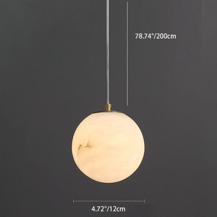 Moderne Luxus geometrische Würfel Marmor Schatten Messing 1-Licht Pendelleuchte für Wohnzimmer 