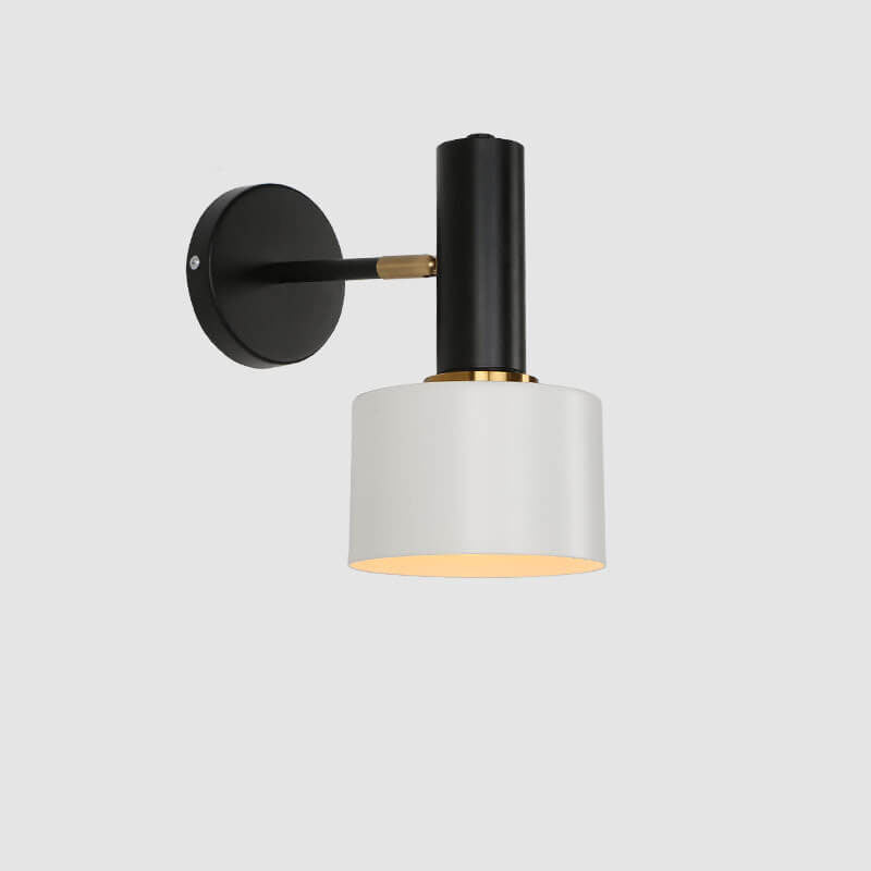Modern Minimalist Round Head Metal 1-Light Wall Sconce Lamp