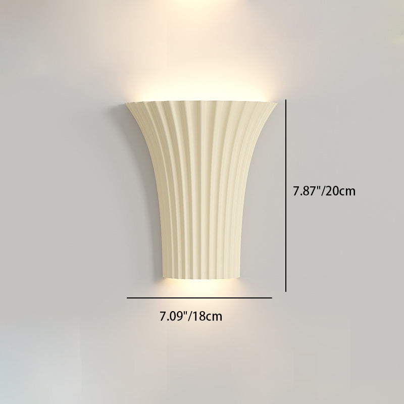Moderne minimalistische Halbzylinder Hardware Harz 1-Licht Wandleuchte Lampe für Schlafzimmer 