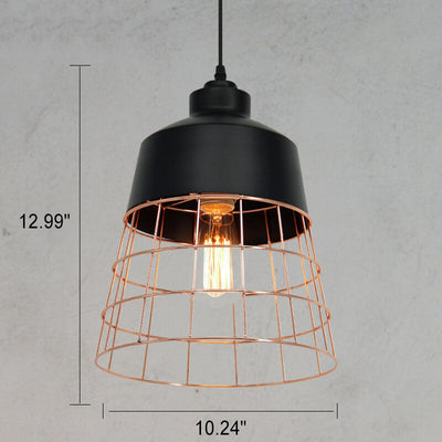 Nordic Creative Iron Cage Geometry 1-Licht-Pendelleuchte 