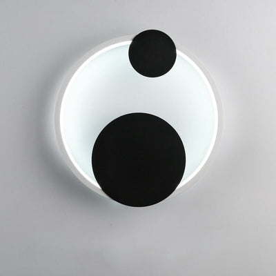 Modern Minimalist Oval Round Ring LED Wall Sconce Lamp