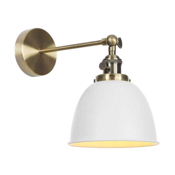 Minimalistische einfache schmiedeeiserne 1-flammige Wandleuchte im Retro-Stil