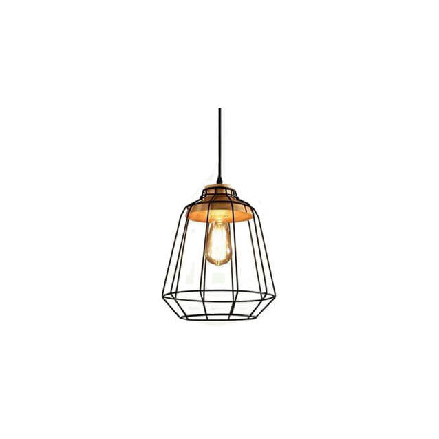 Scandinavian Minimalist Willow Iron 1-Light Pendant Light