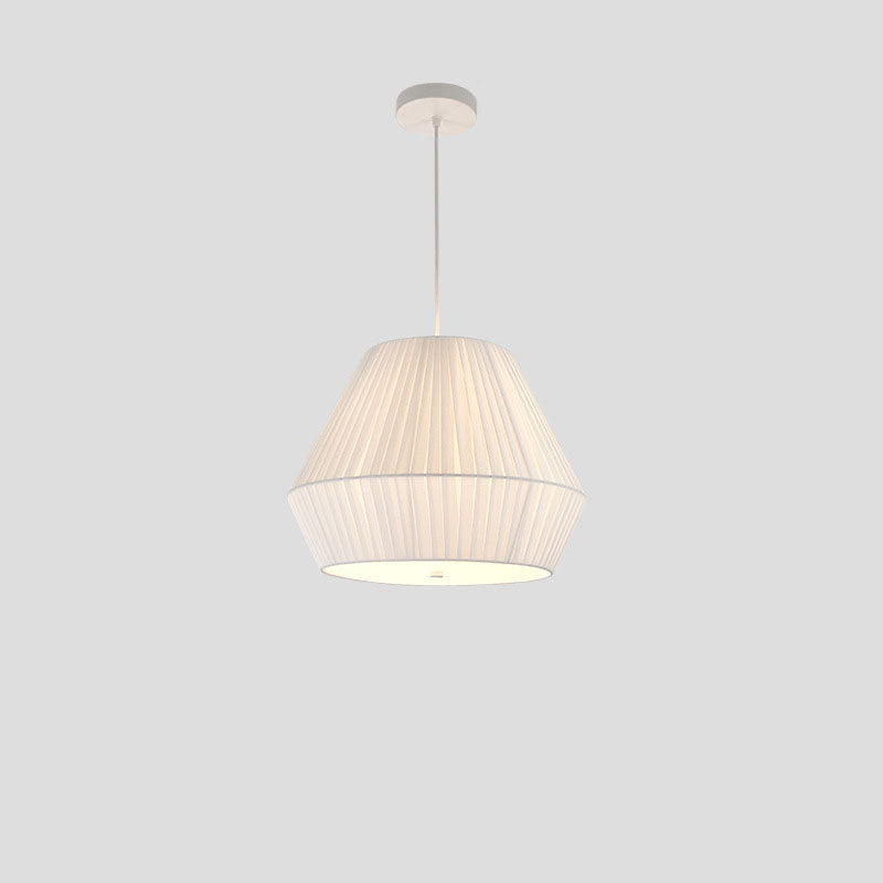 Nordic Minimalist Fabric Oval Round 3-Light Chandelier