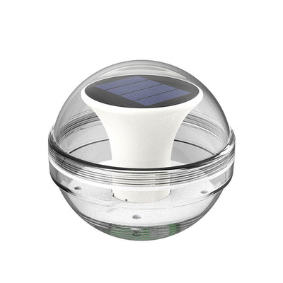 Modern Round Waterproof Solar RGB LED Outdoor Patio Pond Water Floating Light