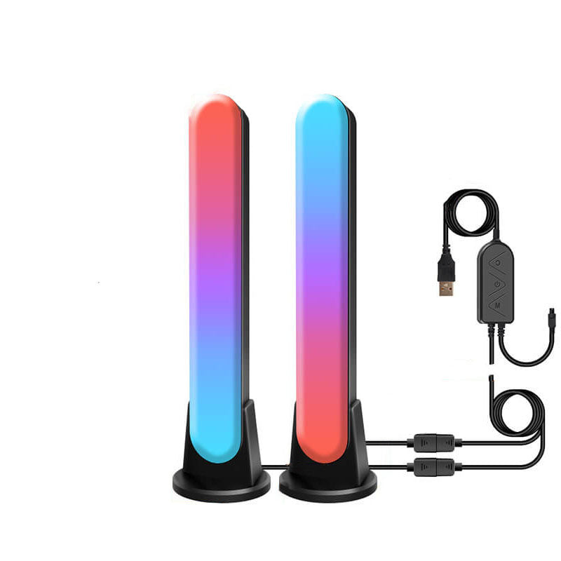 عمود إبداعي خداع مصباح طاولة محيط LED بلوتوث RGB 