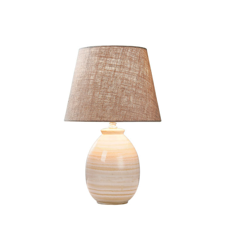 Modern Vintage Minimal Ceramic Hardware 1-Light Table Lamp