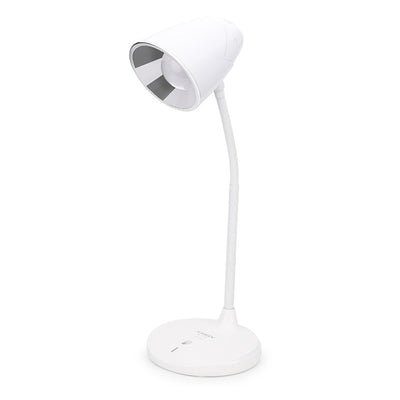 Lampe de bureau tactile multifonctionnelle à cône blanc, Rechargeable par USB, Protection des yeux, Simple 