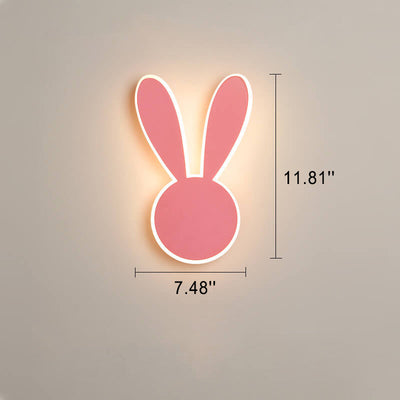 مصباح حائط LED على شكل فأر وأرنب كرتوني إبداعي 
