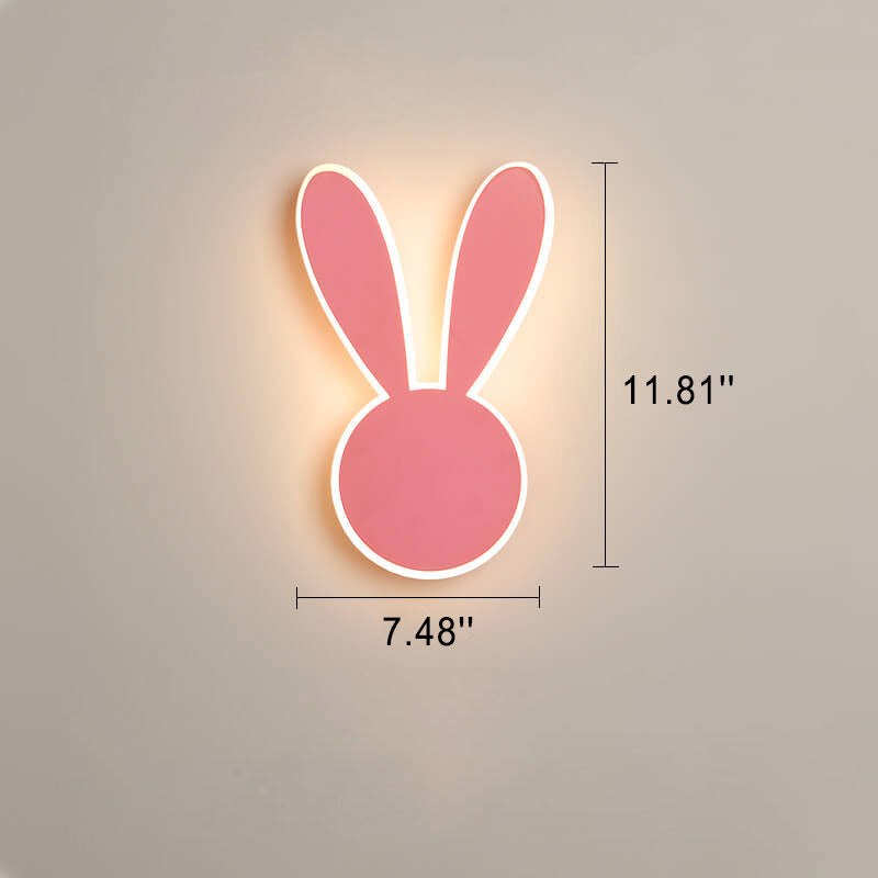 مصباح حائط LED على شكل فأر وأرنب كرتوني إبداعي 