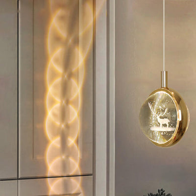 Creative Three-dimensional Crystal Ball Multi-style LED Pendant Light