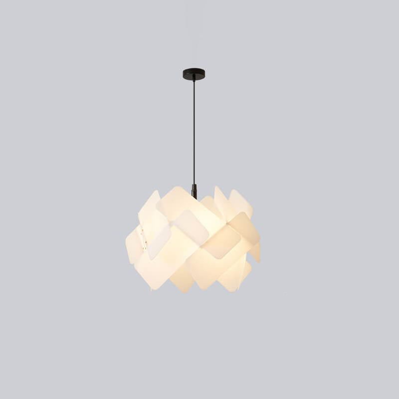 Nordischer minimalistischer Acryl-Kunst-3-Licht-Kronleuchter 